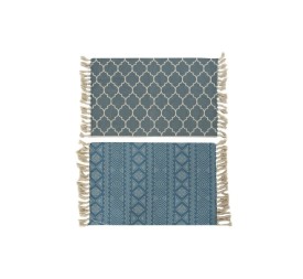 ALFOMBRA POLIESTER ALGODON 100X59X1 FLECOS 2 SURT.