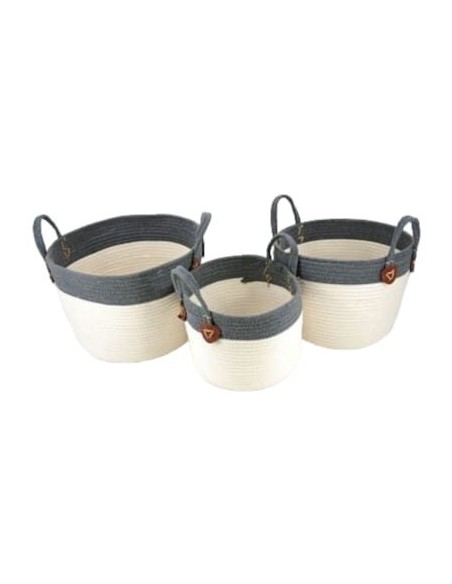 J.CESTO CUERX3 BL/GR36/31/27cm (F364-1)