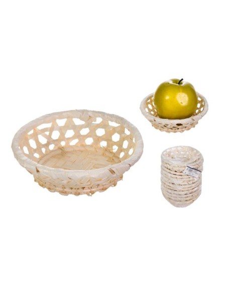 PANERA BAMBU REDONDA CALADA 13dx3,5cm