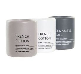 VELA CEMENTO CERA 9X9X11 FRENCH COTTON 3 SURT.