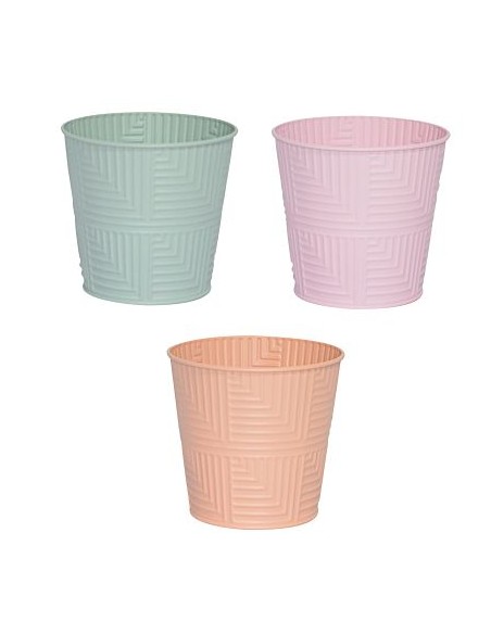 MACETA LATON (3 COL SURT) (16*12*15) TONO PASTEL