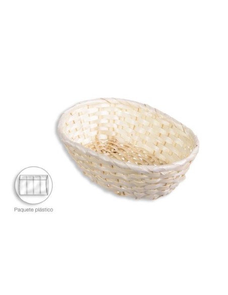 PANERA BAMBU OVALADA NATURAL 20x14x6cm
