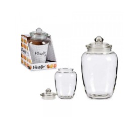 BOTE VIDRIO HERMETICO 2,3L 15x15x23,8 cm.
