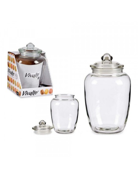 BOTE VIDRIO HERMETICO 2,3L 15x15x23,8 cm. BOTE VIDRIO HERMETICO 2,3L 15x15x23,8 cm.