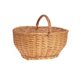 CESTA OVALADA COLOR MIEL SIN FORRO