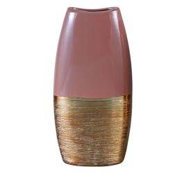 JARRON  PORCELANA (Rosa) (15*7*31H)