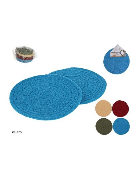 SET SALVAMANTEL LIAN 21CM X2  - ALGODÓN