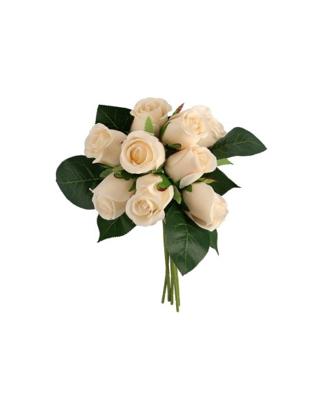 RAMO ATADO CAPULLOS SURT. X9-30CM MARFIL