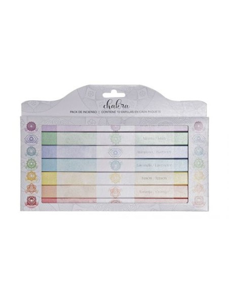 INCIENSO VARILLA SET 70 AROMA 27X2,5X19 7 AROMAS