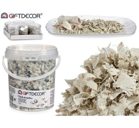 BOTE VIRUTA DECORATIVA GRIS CLARO