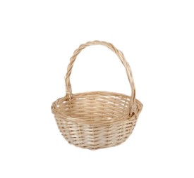CESTA SETAS 25CM/DIAM - NATURAL REDONDA