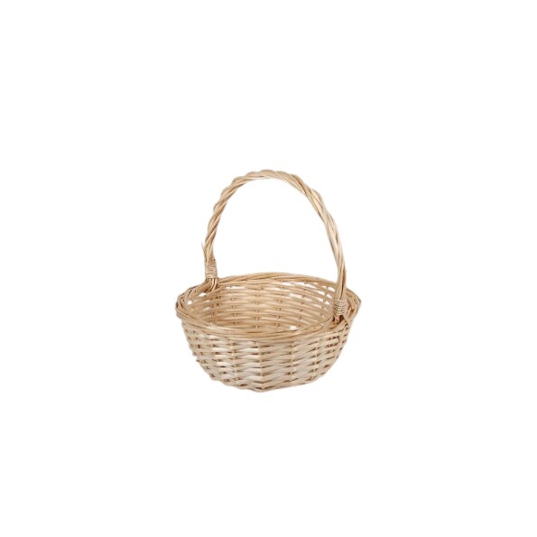 CESTA SETAS 25CM/DIAM - NATURAL REDONDA