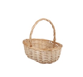 CESTA SETAS 31.5X22X27 CM NATURAL OVAL