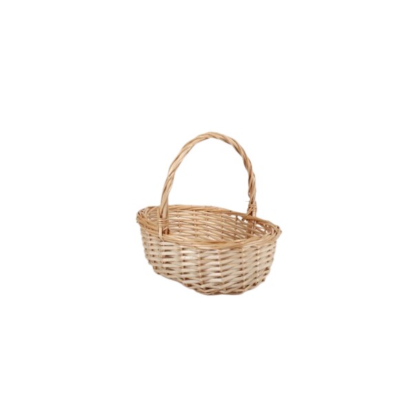 CESTA SETAS 31.5X22X27 CM NATURAL OVAL