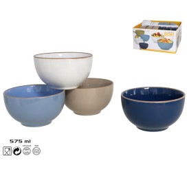 BOWL GRÉS COLOURS 575ML 4 SURTIDOS