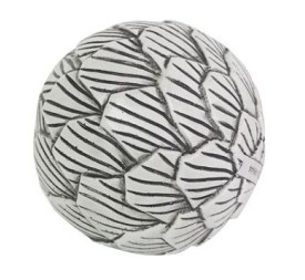 BOLA DECORACION RESINA 11X11X11 BLANCO