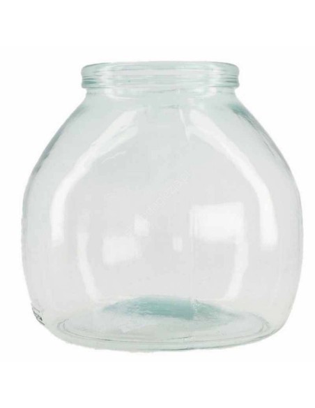 FLORERO  VIDRIO RECICLADO Ø21X20CM