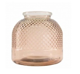 FLORERO VIDRIO RECICLADO Ø24X24CM