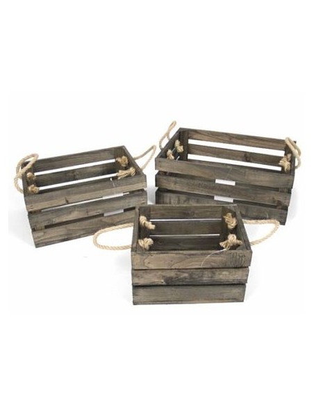 CAJA MADERA WARREN X3 MARRON