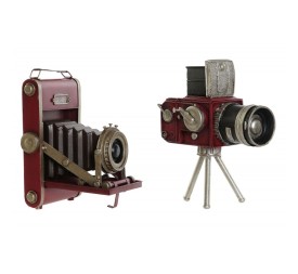 DECORACION METAL 18X9X15 CAMARA ENVEJECIDO 2 SURT.