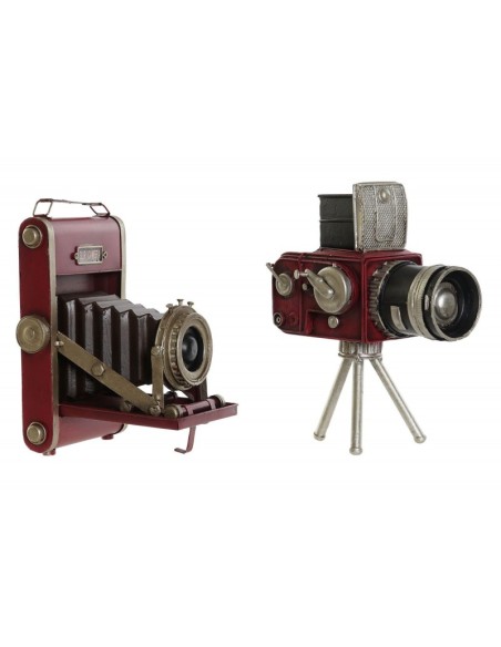 DECORACION METAL 18X9X15 CAMARA ENVEJECIDO 2 SURT.