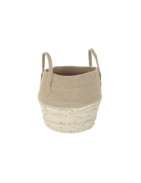 CESTA JUTE FIBRA 32X32X34 NATURAL