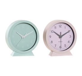 RELOJ SOBREMESA PVC 15,5X4X16,5 1XAA 2 SURT.