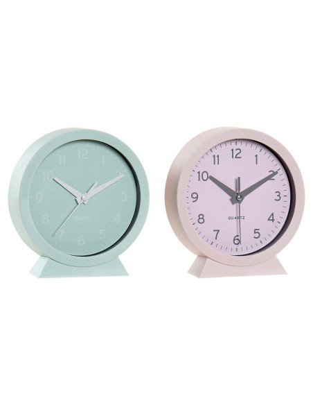 RELOJ SOBREMESA PVC 15,5X4X16,5 1XAA 2 SURT.