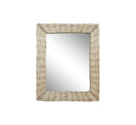 ESPEJO MIMBRE 52,5X4X63 TRENZADO NATURAL