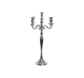 CANDELABRO ALUMINIO 42X42X80 5 VELAS CROMADO