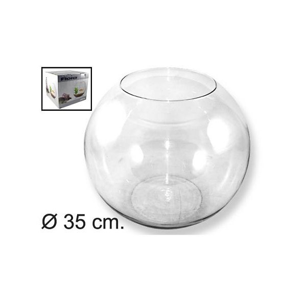 PECERA CRISTAL 35cm CAJA REGALO