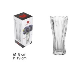 FLORERO CRISTAL PALMA 8X19CM