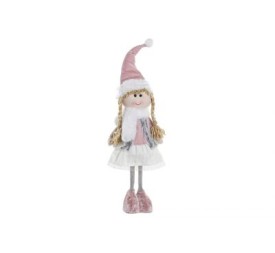 FIGURA POLIESTER 15X10X41 NIÑA ROSA