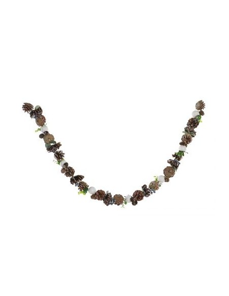 GUIRNALDA PIÑA 8X8X150 NEVADO MARRON