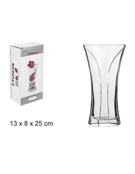 FLORERO CRISTAL 13x8x25CM