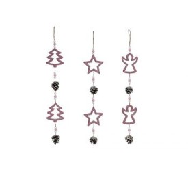 DECORACION COLGANTE MADERA 9X4X50 ARBOL 3 SURT.