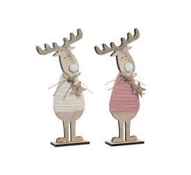 DECORACION MADERA LED 14X5X33 2 SURT.