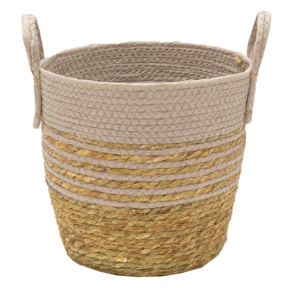 HAYDEN SWIRL BASKET GREY D22H21