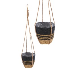 HAYDEN SWIRL HANGER BLACK D18H16