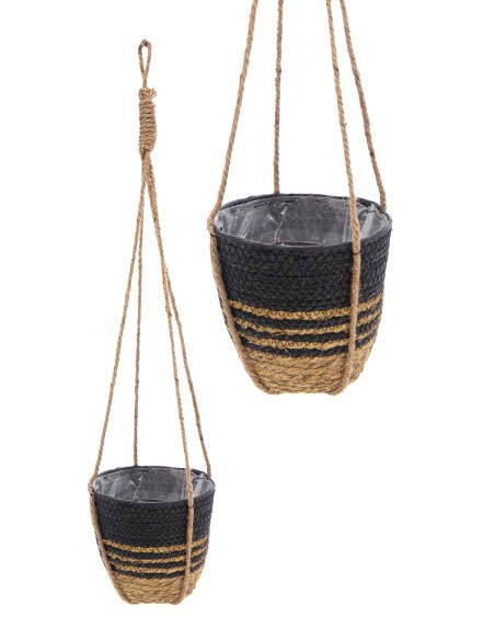 HAYDEN SWIRL HANGER BLACK D18H16