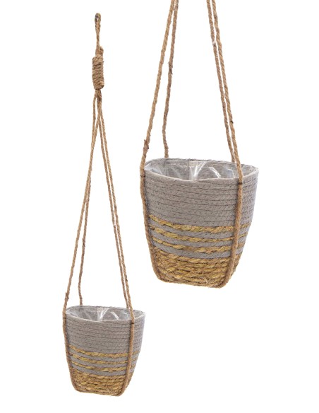 HAYDEN SWIRL HANGER GREY D18H16