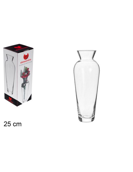 FLORERO CRISTAL 9X25CM