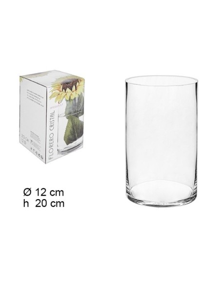 FLORERO CRISTAL 12X20CM