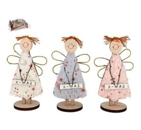 ANGEL C/BASE CARTEL X-MAS 17CM 3STD