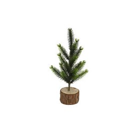 ÁRBOL DE NAVIDAD BASE DE TRONCO 20CM