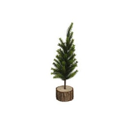 ÁRBOL DE NAVIDAD BASE DE TRONCO 30CM