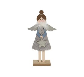 ÁNGEL GRIS C/ESTRELLA 33X17X5,5CM