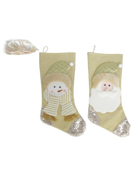 BOTA REGALOS ORO LENTEJUELAS 46X21CM 2ST