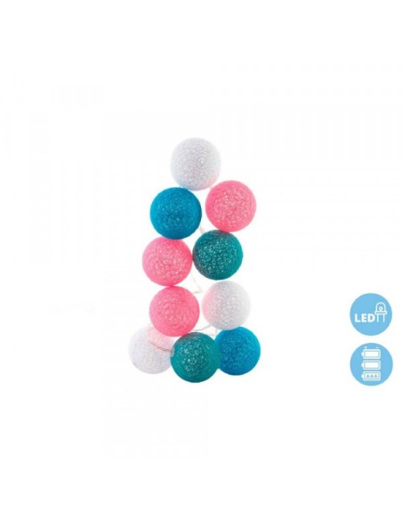 GUIRNALDA LED ALGODON 150X6X6 6 10 BOLAS