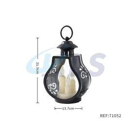 FAROL OSCURO LED TRES VELAS